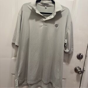 Peter Millar Light Gray Polo Shirt